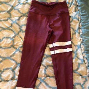 Maroon leggings